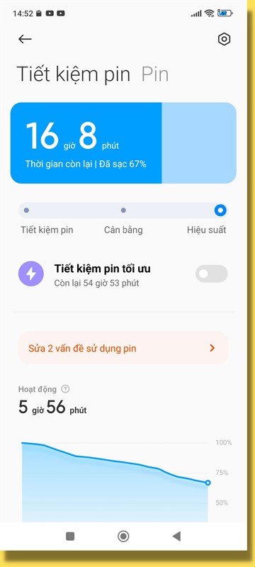 Để có được trải nghiệm chơi game tốt nhất với Xiaomi 13 Pro thì mình đã bật chế độ Hiệu suất.