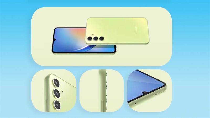 Cụm 3 camera của Galaxy A34 có thông số ấn tượng