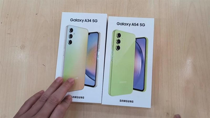 Video mở hộp bộ đôi Galaxy A34 và Galaxy A54 bị rò rỉ trước thềm ra mắt