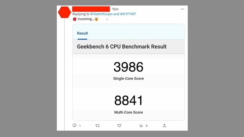 iPhone 15 Pro đạt được số điểm GeekBench cực kì ấn tượng iPhone 15 Pro đạt được số điểm GeekBench cực kì ấn tượng