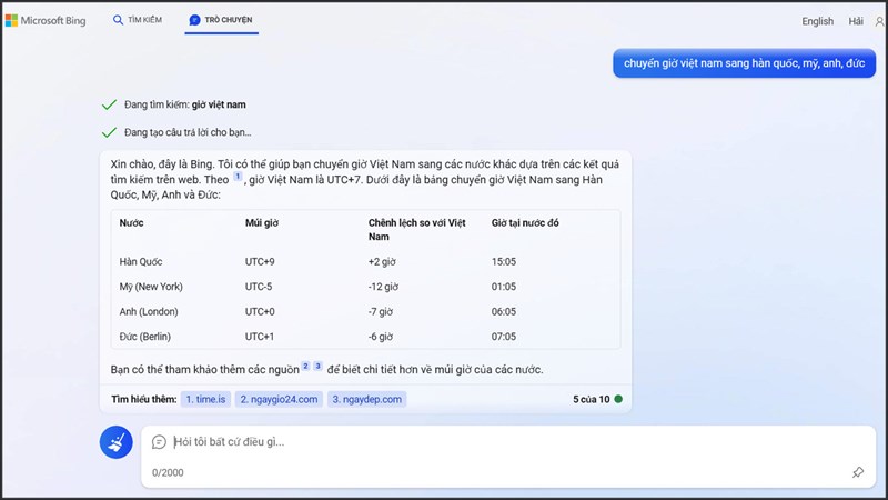 Top 5 mẹo sử dụng Bing AI Top 5 mẹo sử dụng Bing AI