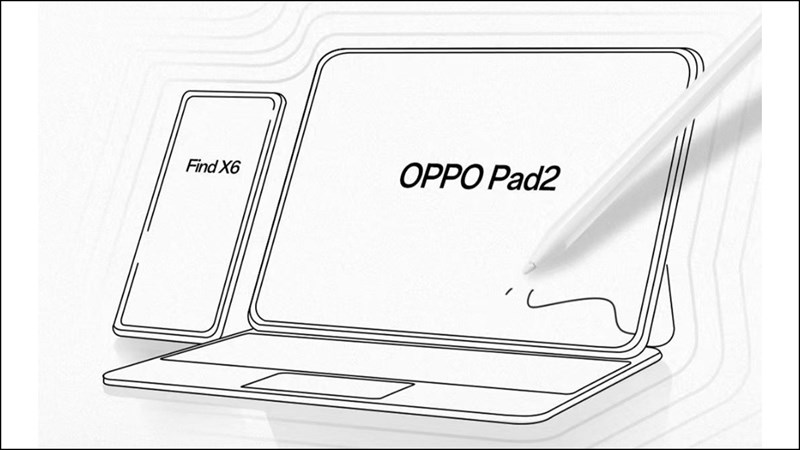 Hình ảnh cho thấy OPPO Pad 2 có khả năng hỗ trợ kết nối với nhiều phụ kiện khác nhau