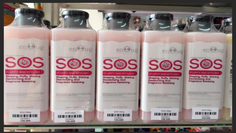 Sữa tắm SOS màu hồng