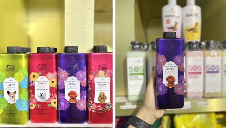 Sữa tắm Endi Shampoo cho chó poodle nâu đỏ