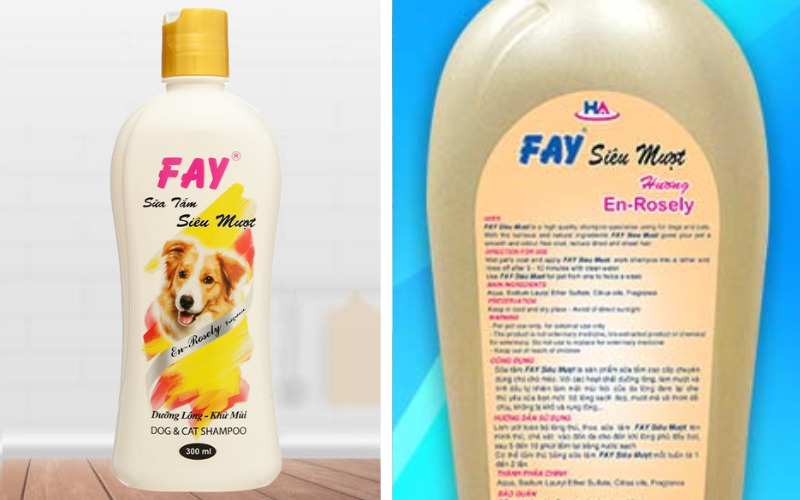 Sữa tắm chó mèo siêu mượt Fay