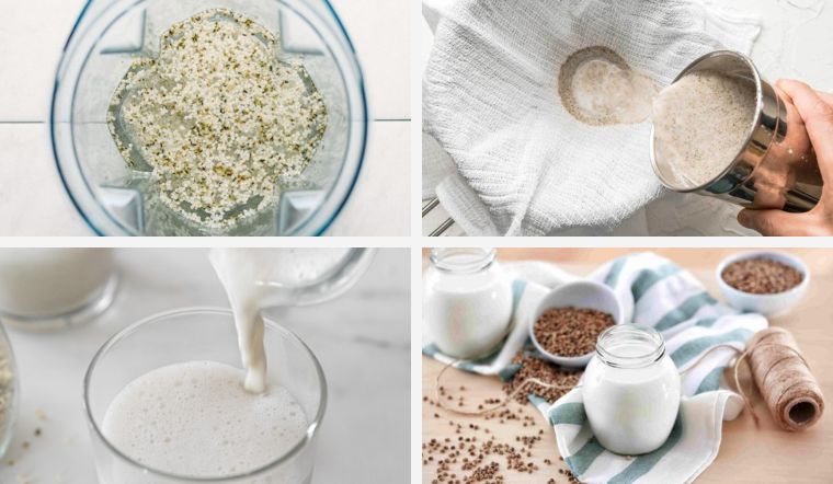 Cách làm sữa gai dầu tại nhà