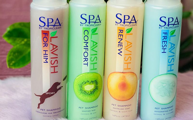 Các loại sữa tắm Tropiclean giúp bộ lông thú cưng được mềm mượt như vừa mới ở spa