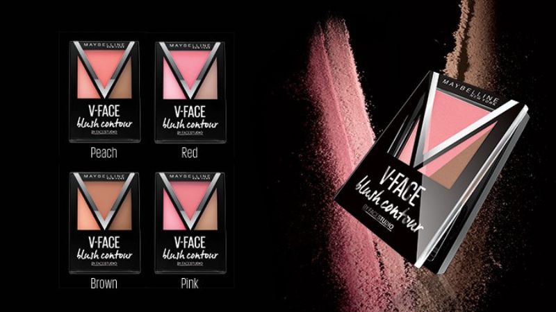 Mẫu phấn tạo khối V-Face Blush Contour