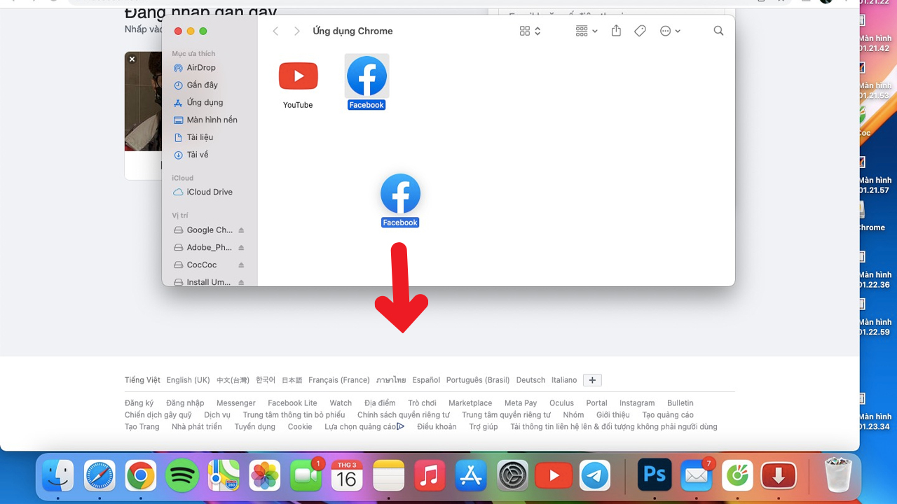 Cách tải Facebook trên MacBook