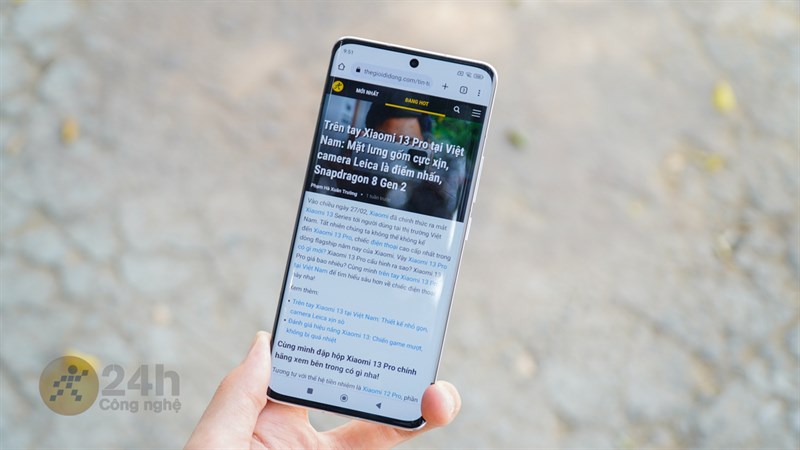 Bên cạnh chơi game thì thời lượng pin của Xiaomi 13 Pro khi dùng với các ứng dụng thông thường cũng được quan tâm.