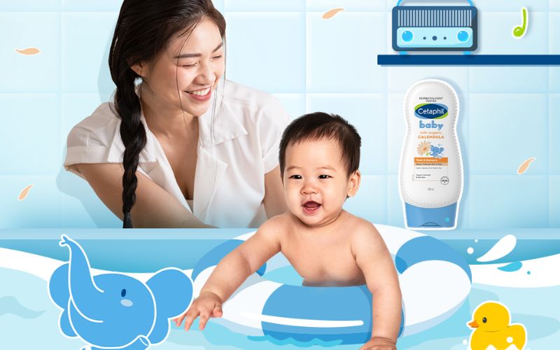 Cách sử dụng và bảo quản sản phẩm sữa tắm gội Cetaphil Baby with Calendula