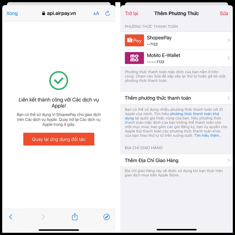 Cách thanh toán dịch vụ Apple bằng ShopeePay