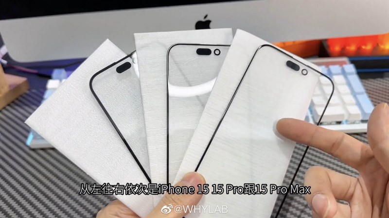 Mặt kính trước của dòng iPhone 15 trước đây đã rò rỉ cho thấy độ mỏng viền ấn tượng