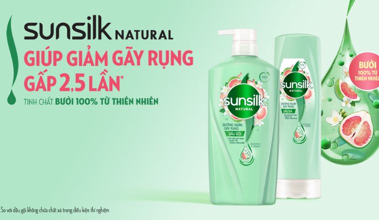 Giảm gãy rụng gấp 2,5 lần với Sunsilk tinh chất bưởi mới