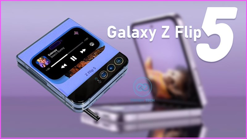 Hình ảnh rò rỉ khả năng có thể là màn hình 3.4 inch mới của Galaxy Z Flip5
