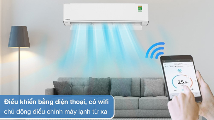 Đánh giá chi tiết dòng máy lạnh Panasonic cao cấp XU 2023 - Điều khiển bằng điện thoại qua kết nối wifi linh hoạt