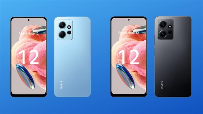 Redmi Note 12 4G có 3 màu sắc, là Onyx Gray, Mint Green, Ice Blue