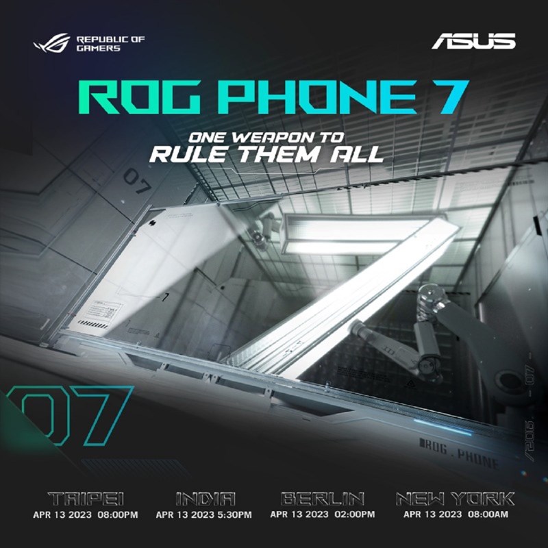 Hình ảnh xác nhận thời gian ra mắt của ASUS ROG Phone 7 được công ty đăng tải