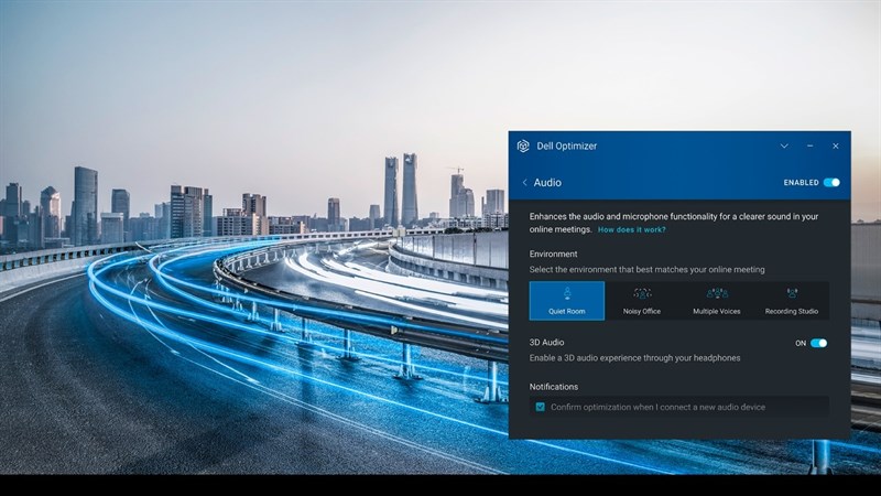 Dell đang bổ sung Dell Optimizer vào những tính năng hiện có như âm thanh thông minh, bảo mật, kết nối và làm việc nhóm để học và phản hồi theo cách mà người dùng làm việc