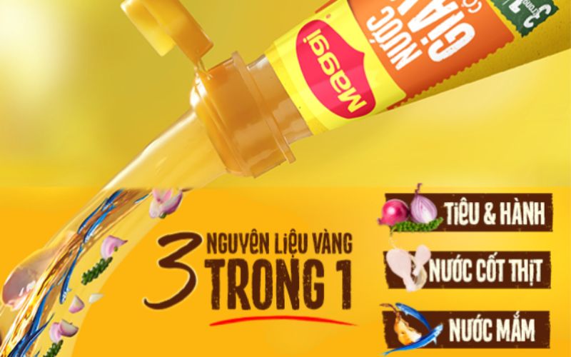 Thành phần kết hợp từ 3 nguyên liệu vàng trong 1