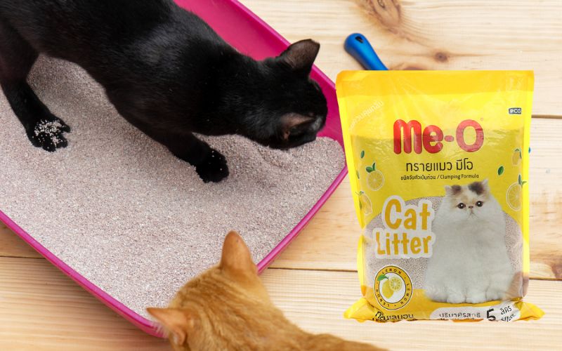 Cát vệ sinh cho mèo Me-O hương chanh Cát vệ sinh cho mèo Me-O hương chanh