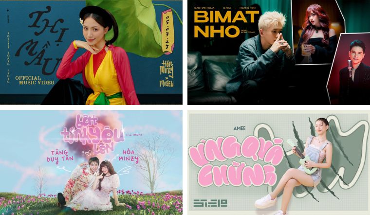 Tổng hợp 10 bài hát 'làm mưa làm gió' thị trường âm nhạc tháng 3