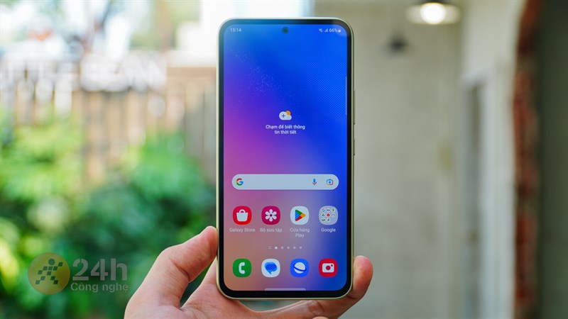 Galaxy A54 5G sở hữu màn hình Super AMOLED với chất lượng hiển thị tuyệt vời.