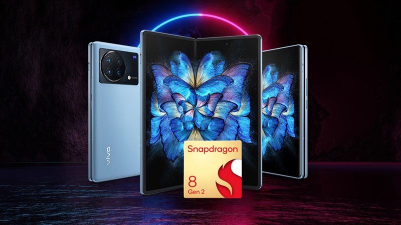 Vivo X Fold 2 sẽ được trang bị con chip cao cấp nhất hiện nay là Snapdragon 8 Gen 2 (Ảnh: TudoCelular)