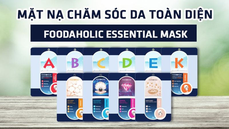 10 loại mặt nạ dòng Foodaholic Derma Mask