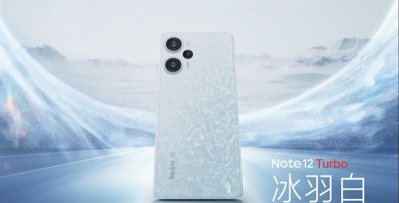 Redmi Note 12 Turbo phiên bản màu trắng có thêm họa tiết xanh dương tạo cảm giác giống như tuyết vậy Redmi Note 12 Turbo phiên bản màu trắng có thêm họa tiết xanh dương tạo cảm giác giống như tuyết vậy