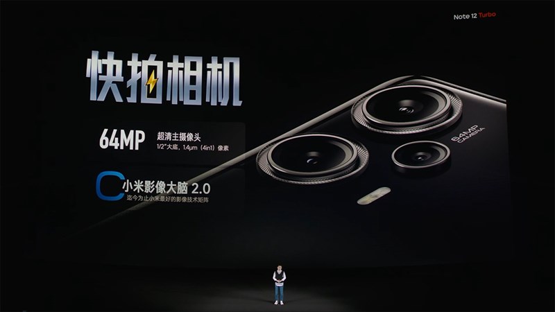 Redmi Note 12 Turbo còn được trang bị hệ thống camera tốt với độ phân giải 64 MP kèm chống rung quang học OIS Redmi Note 12 Turbo còn được trang bị hệ thống camera tốt với độ phân giải 64 MP kèm chống rung quang học OIS