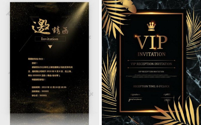 Mẫu thiệp mời sinh nhật công ty nổi bật dành cho khách VIP