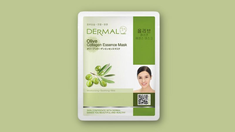 Mặt Nạ Dermal Olive Collagen Essence Mask Dưỡng Ẩm Da