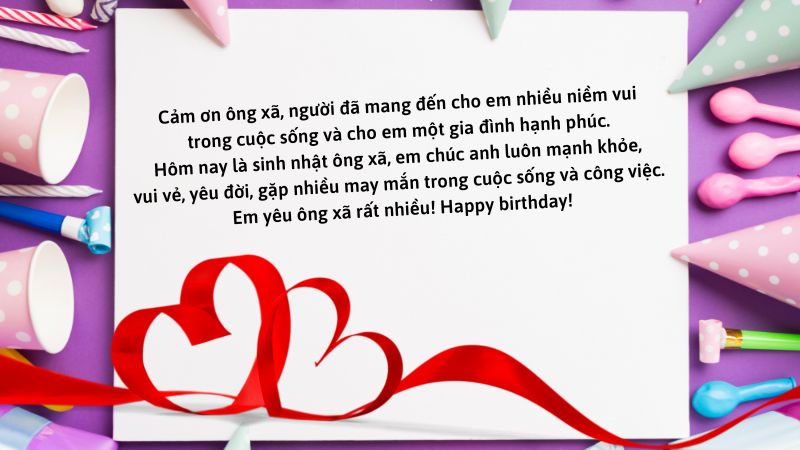 35 Bài thơ và lời Chúc mừng Sinh nhật Chồng yêu hay nhất