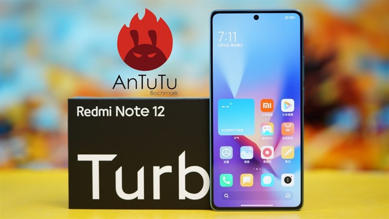 Redmi Note 12 Turbo có điểm AnTuTu vượt nhiều flagship chạy Snapdragon 8+ Gen 1