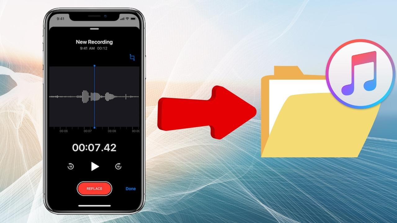 cách lấy file ghi âm từ iphone