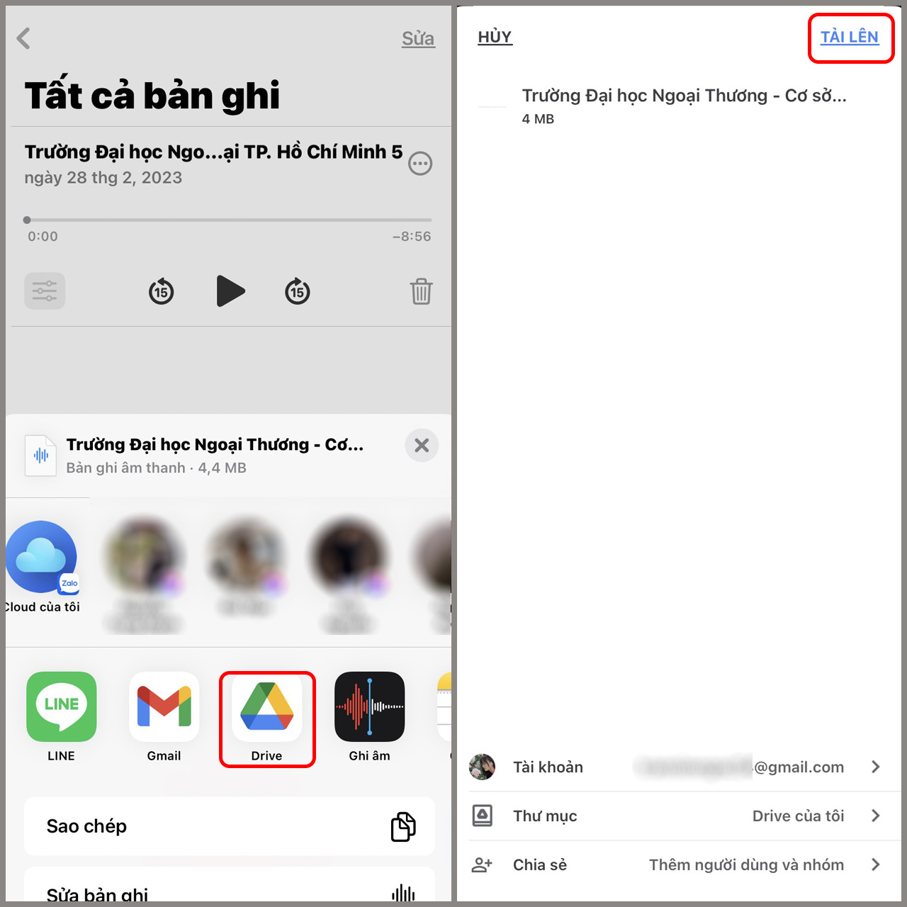 cách lấy file ghi âm từ iphone