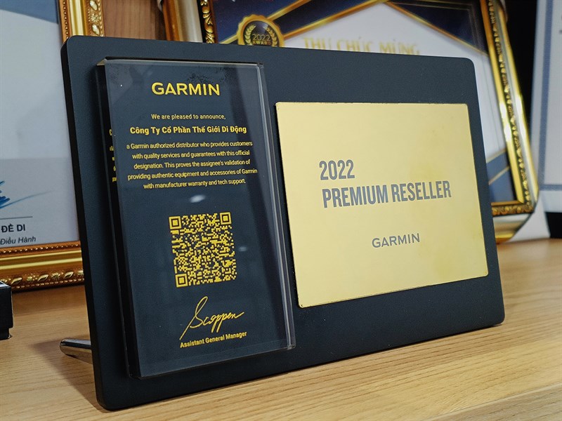 Garmin vinh danh TGDĐ là nhà bán hàng cao cấp