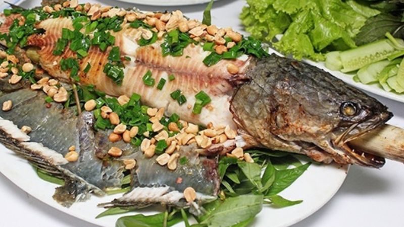 How to make grilled snakehead fish with sweet cane meat, easy to do at home
