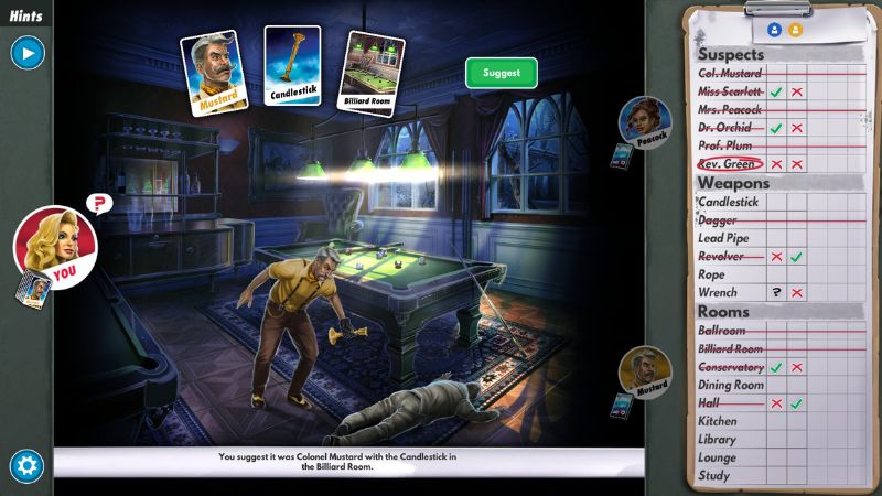 Chơi game Cluedo online