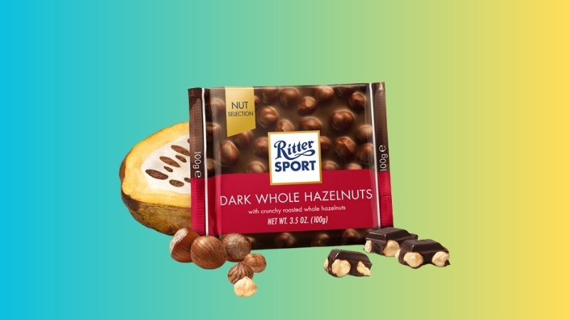 Socola đen hạt phỉ Ritter Sport thanh 100g