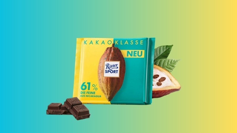 Socola đen 61% cacao Ritter Sport thanh 100g