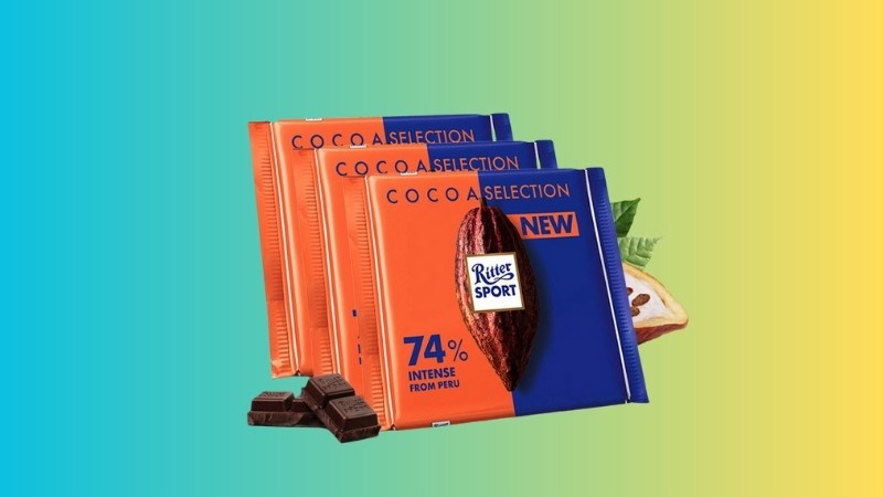 Socola đen 74% cacao Ritter Sport thanh 100g
