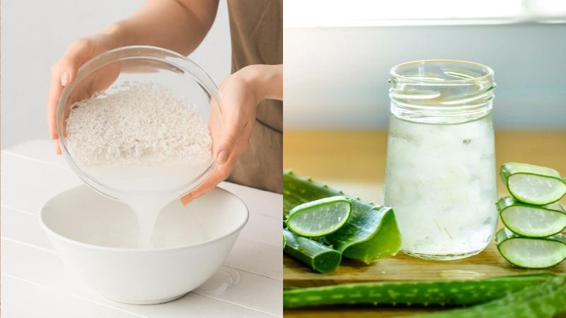 Combining aloe vera and rice water