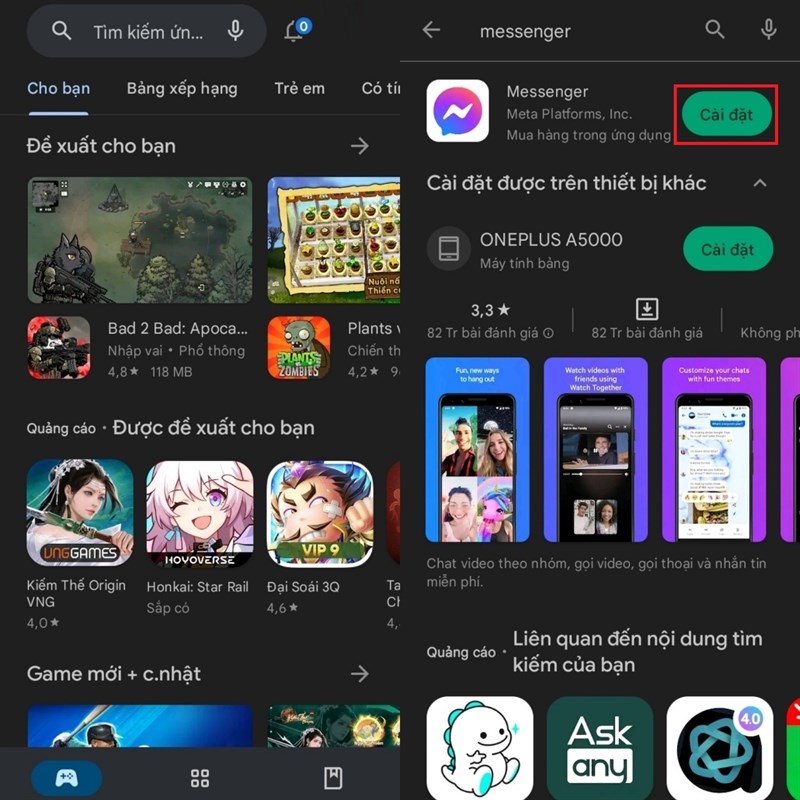 đổi theme hoa nở trên Messenger