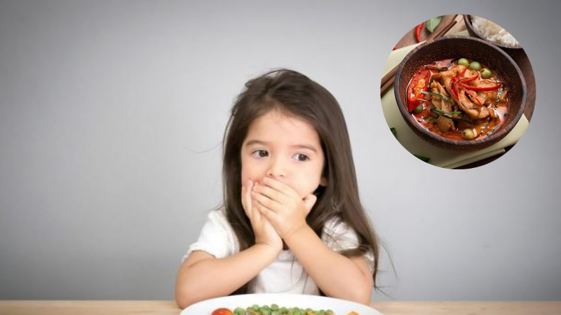 Thực phẩm cay nóng và khó tiêu có thể gây ra kích ứng dạ dày và làm cho con khó tiêu hơn