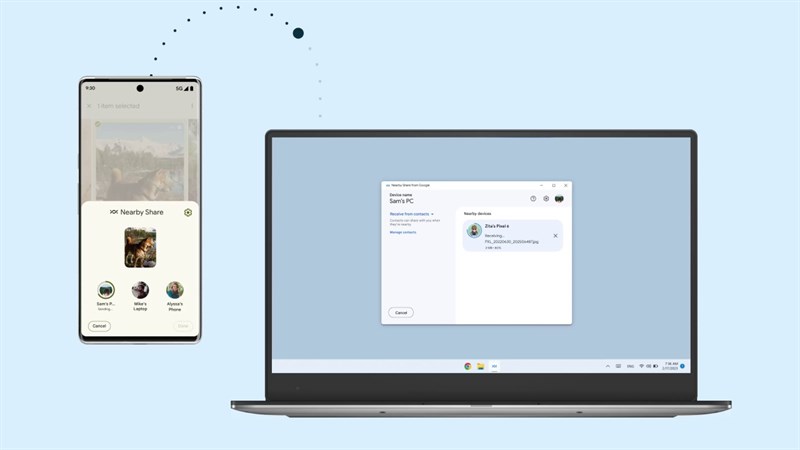 Google ra mắt Nearby Share Beta cho Windows