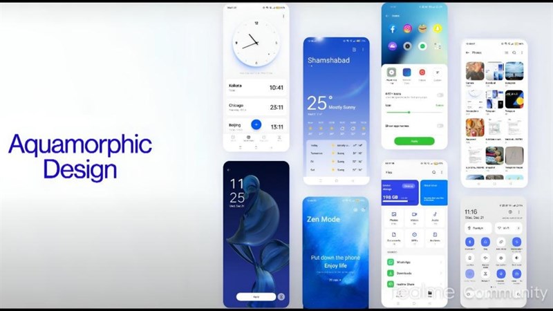 realme UI 4.0 sẽ mang lại giao diện Aquamorphic Design với nhiều nâng cấp (Ảnh: realme Community)