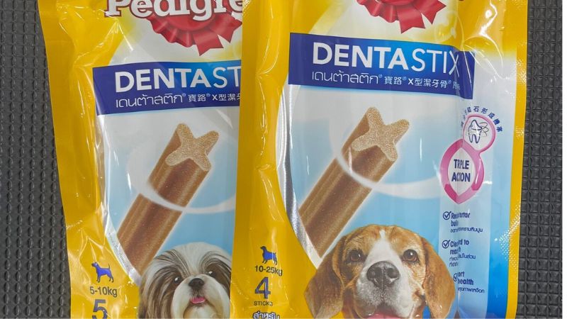 Bánh xương chăm sóc răng cho chó con Pedigree túi 5 que x 15g