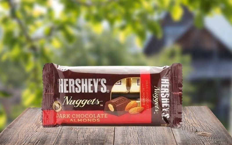 Socola Hershey's nuggets - Socola đen nhân hạnh nhân 56g